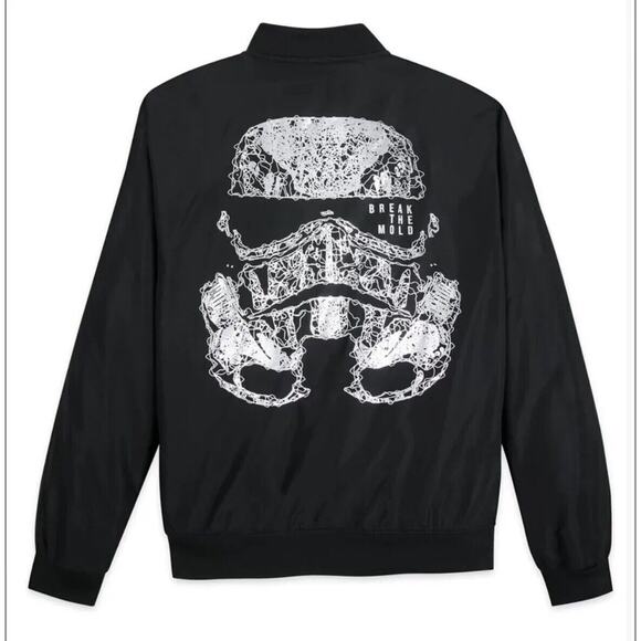 Disney Parks Star Wars Stormtrooper Bomber Adult Jacket Size Small New - Picture 1 of 4